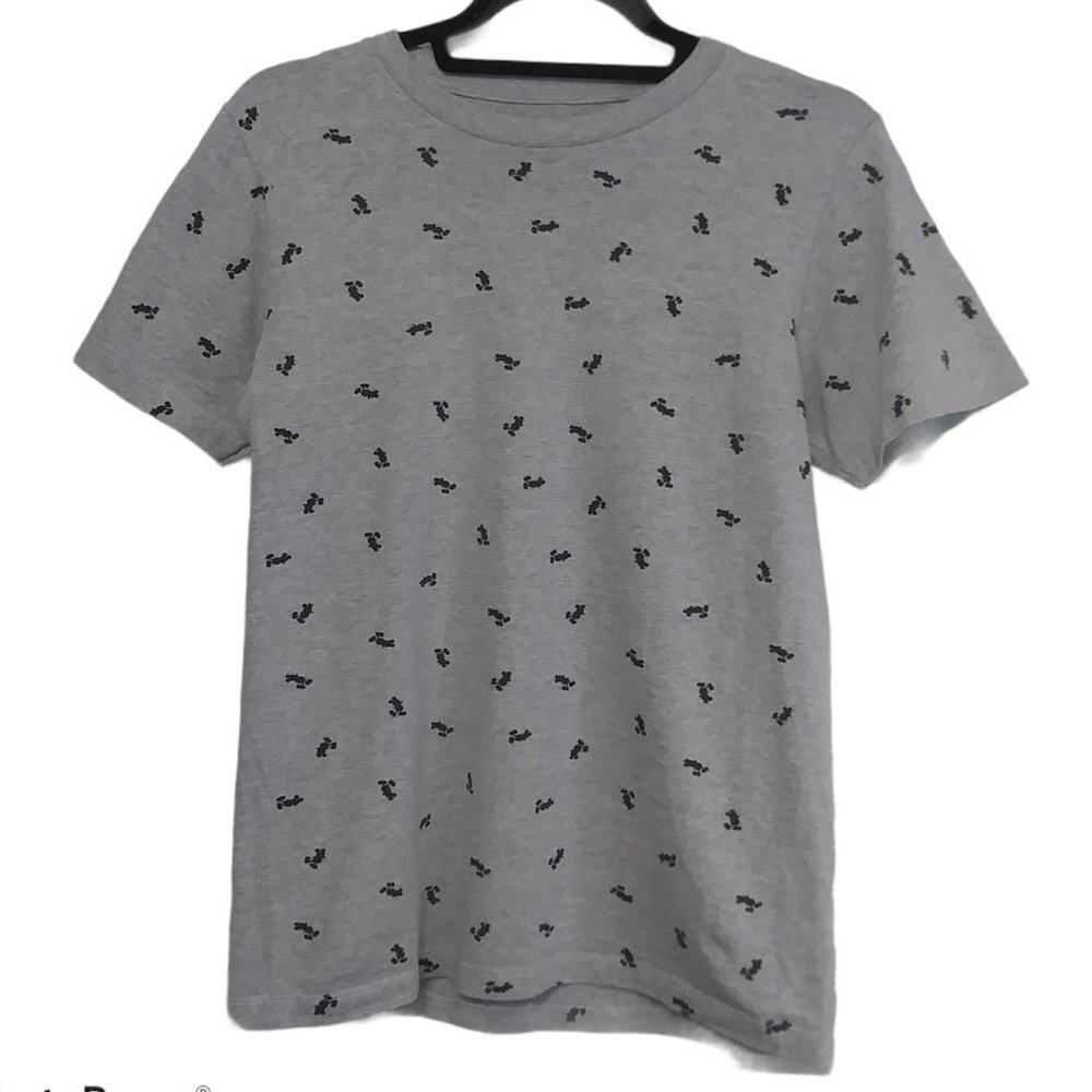 Disney Mickey Mouse Short Sleeve‎ Crew Neck Tee Micky Silhouettes Size Small